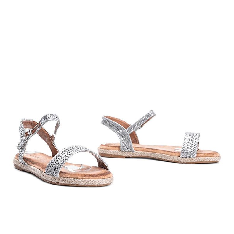 Sandales pour femmes en argent de Baleria beige 1