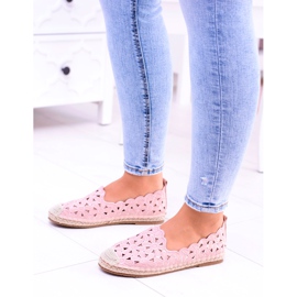 Lu Boo Ballerines Femme Espadrilles Rose Fleurs Macarena 6