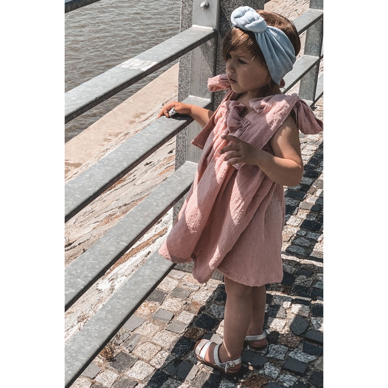 Sandales argentées Natalie Shiny pour enfants 4