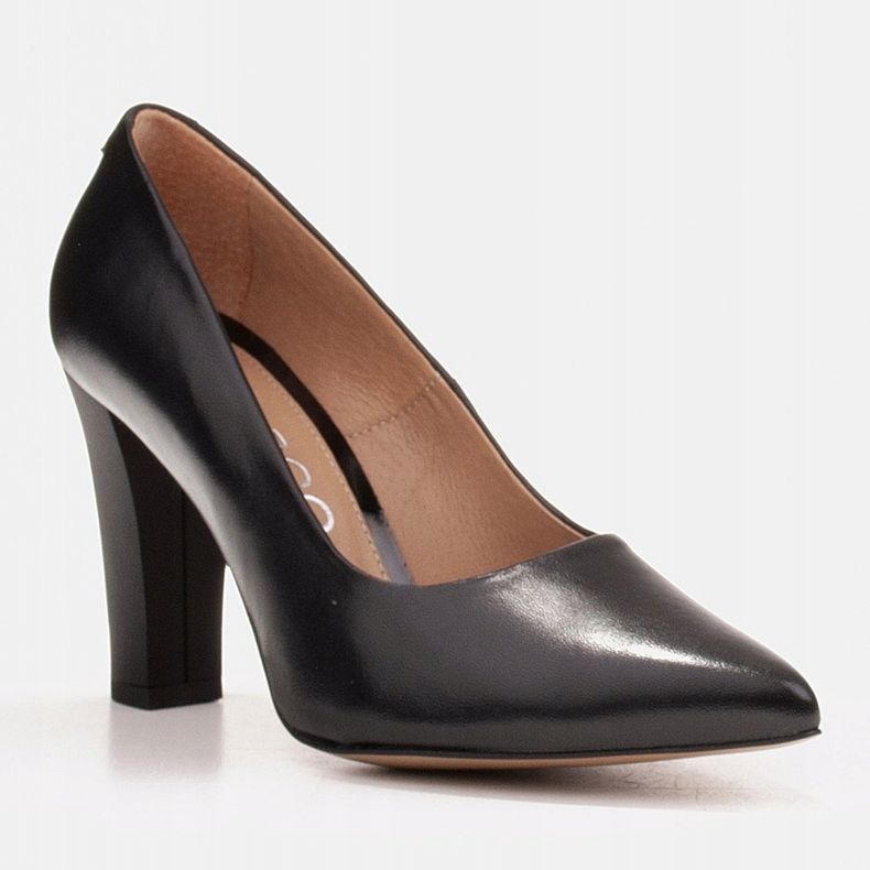 Marco Shoes Escarpins confortables avec une épaisseur légèrement augmentée le noir 1