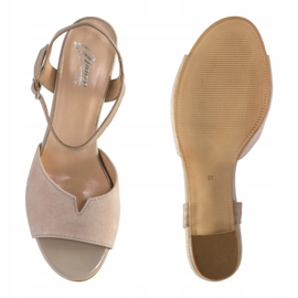 Marco Shoes Sandales beiges 0624P en cuir intéressant 2 Marco Shoes Sandales beiges 0624P en cuir intéressant 2