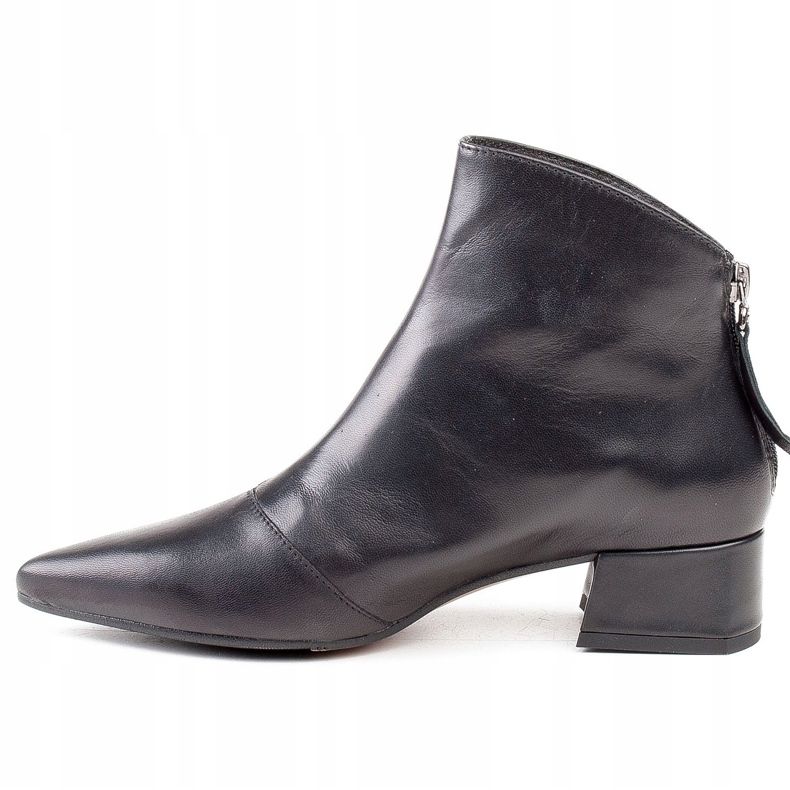 Marco Shoes Bottines Marco 1288B à talons bas en cuir noir 2