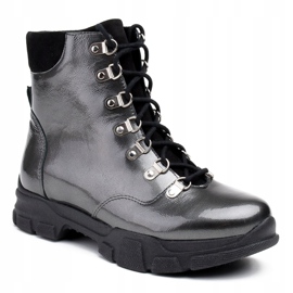 Marco Shoes 1349B Bottes de sport en cuir Marco gris 1