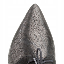 Marco Shoes Chaussures à lacets noires 1248P en daim avec un motif le noir 4