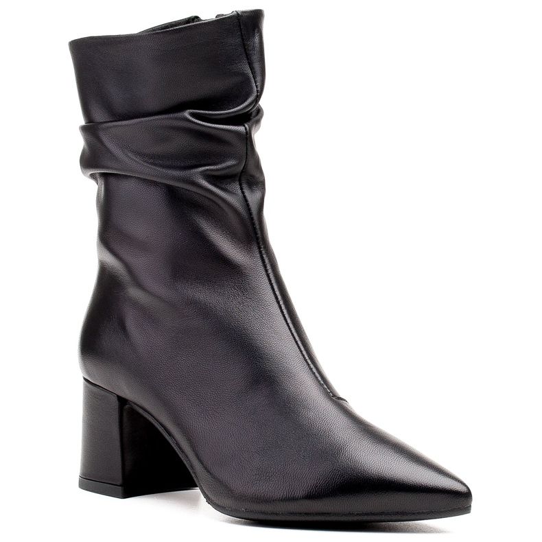 Marco Shoes Bottes hautes Marco pour femmes avec fronces noir 1