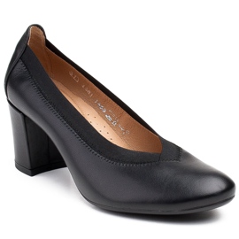Marco Shoes Escarpins avec semelle intérieure confortable et tige en caoutchouc le noir 1