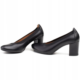 Marco Shoes Escarpins avec semelle intérieure confortable et tige en caoutchouc le noir 3