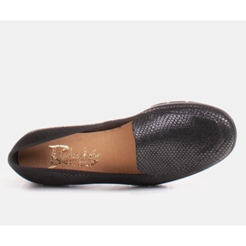 Radoskór Mocassins femme noirs confortables pour un pied plus large le noir 1