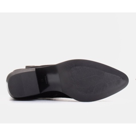 Marco Shoes Bottes de cowboy noires en daim naturel sans isolation le noir 7