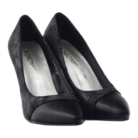 M.Daszyński Daszyński Pumps brillants pour femmes Da28 Black le noir 4