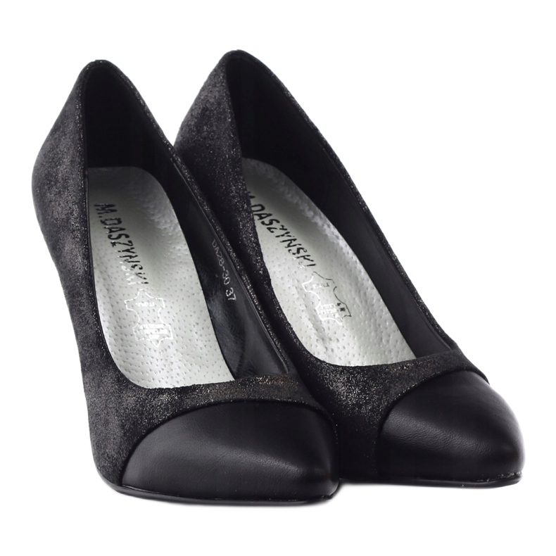M.Daszyński Daszyński Pumps brillants pour femmes Da28 Black noir 4