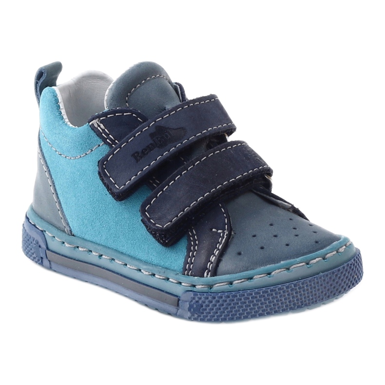 Bottines chaussures pour enfants Ren But 1429 bleu multicolore 1