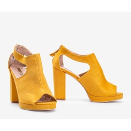 Sandales moutarde à tige atlantique jaune 1