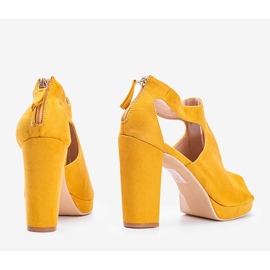 Sandales moutarde à tige atlantique jaune 2