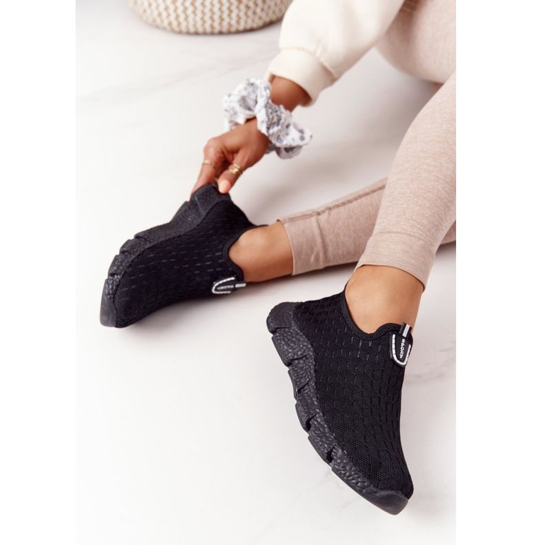 Chaussures de Sport Femme Slip-on Noir Marathon 2