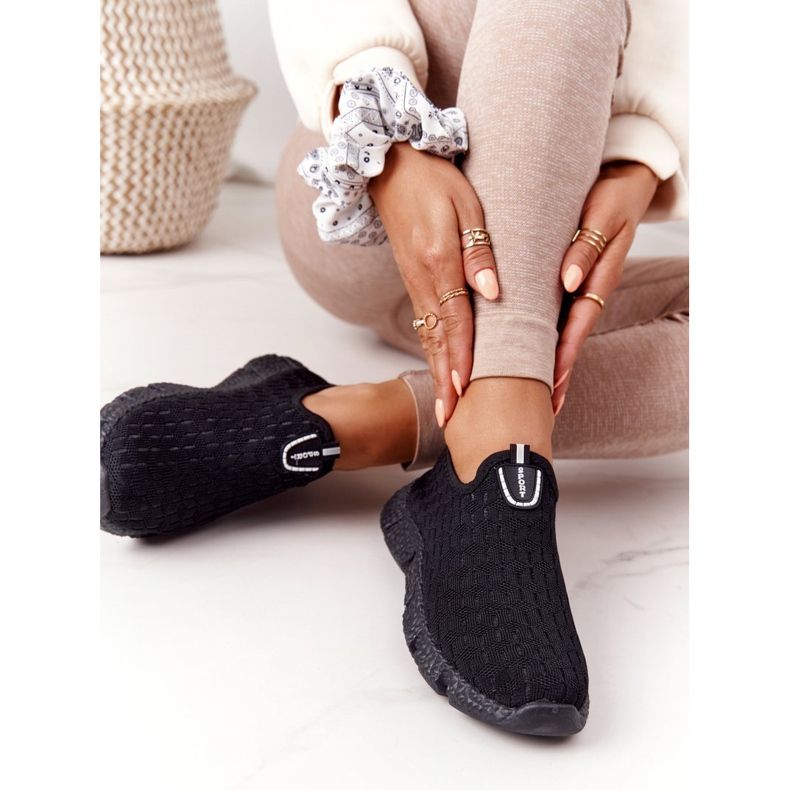 Chaussures de Sport Femme Slip-on Noir Marathon 1