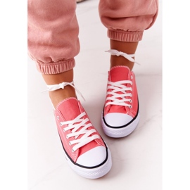 Baskets classiques Omerta corail pour femmes rouge 1