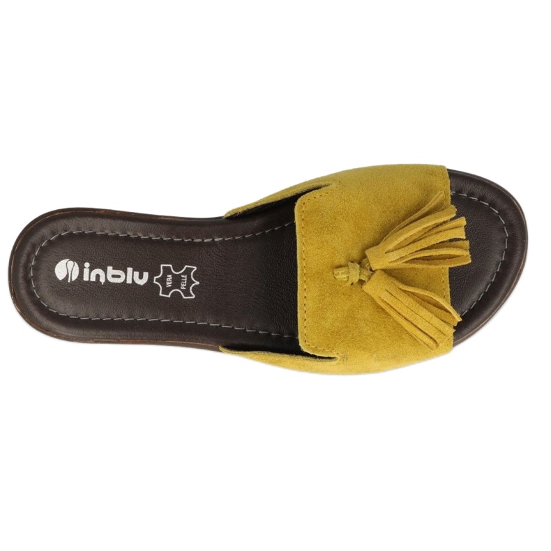 Inblu pantoufles chaussures pour femmes 158D149 jaune 2