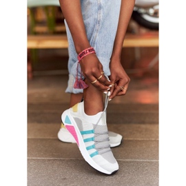 Chaussures de Sport Femme Mousse Mémoire Big Star HH274531 Blanc-Gris multicolore 1