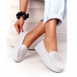 Mocassins Cuir Femme S.Barski 97630 Gris 1 Mocassins Cuir Femme S.Barski 97630 Gris 1