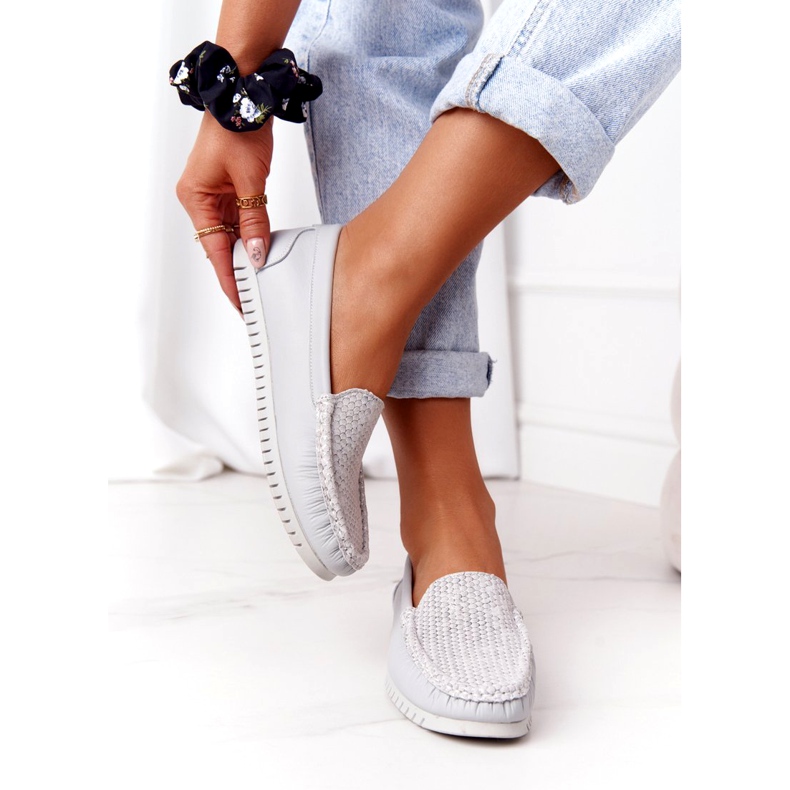 Mocassins Cuir Femme S.Barski 97630 Gris 5 Mocassins Cuir Femme S.Barski 97630 Gris 5