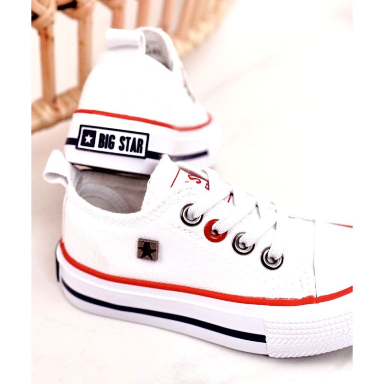 Baskets Basses Classiques Enfant Big Star HH374089 Blanc 5
