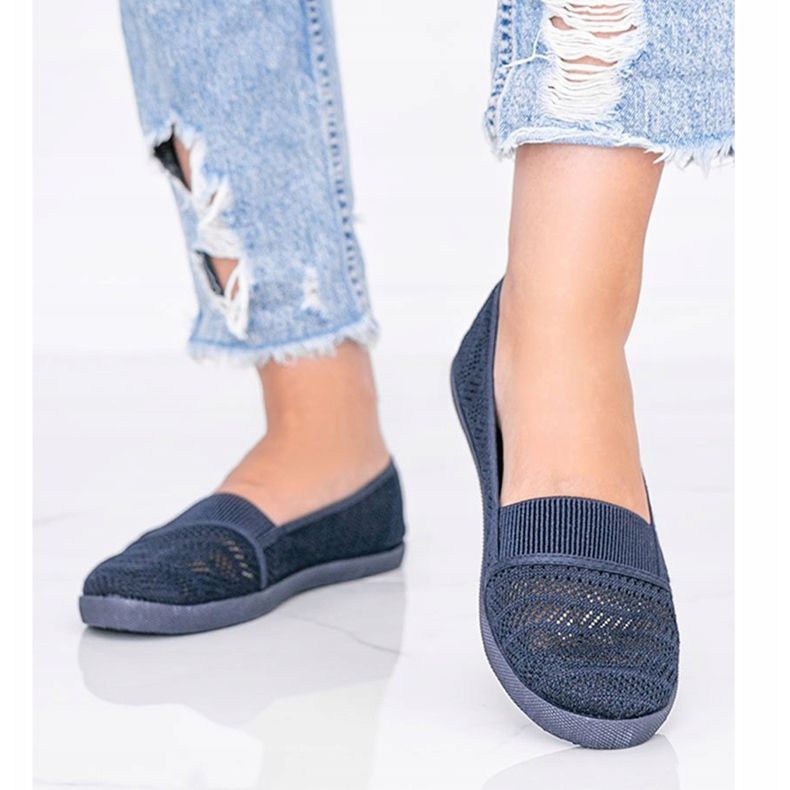 Baskets Vicky Slip On bleu marine 1