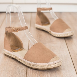 Kayla Espadrilles Beiges Avec Boucle 1
