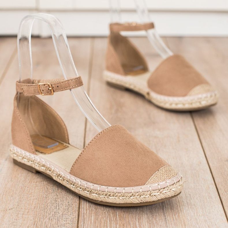 Kayla Espadrilles Beiges Avec Boucle 1