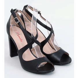 Sandales à talons noires S-837 Noir le noir 2