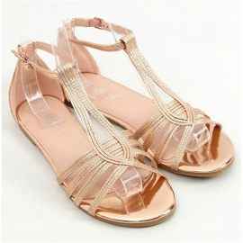 Sandales femme champagne SM0024 Champagne doré 1