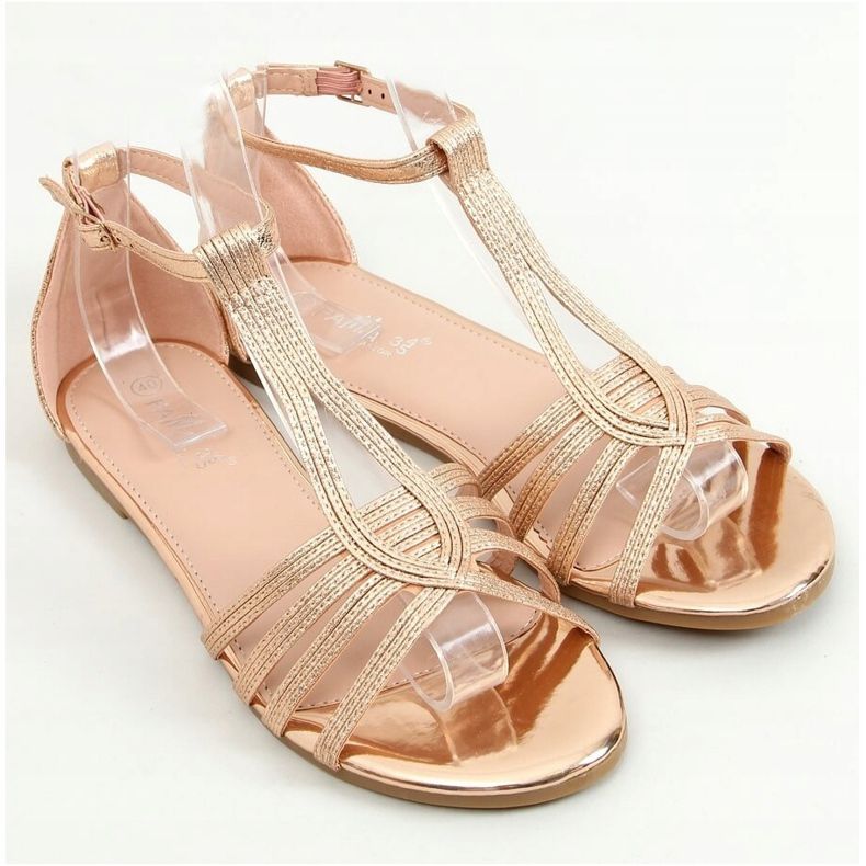 Sandales femme champagne SM0024 Champagne doré 1