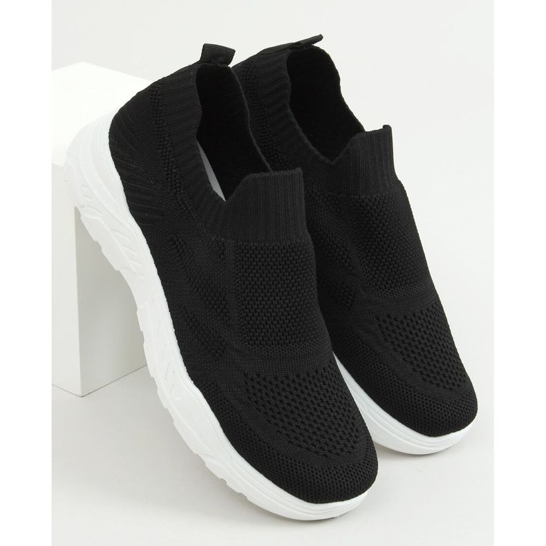 Noir LA172P Chaussettes noires chaussures de sport 1