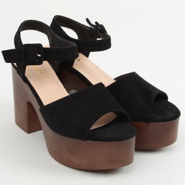 Sandales noires sabots F8201 Noir le noir 1