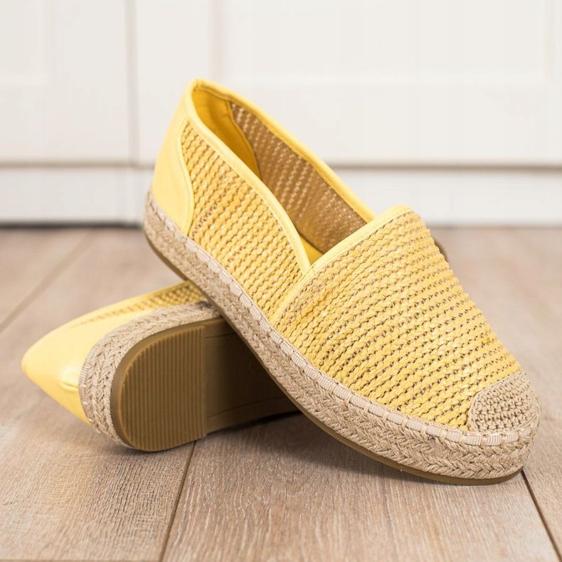 Coura Espadrilles Tressées jaune 1