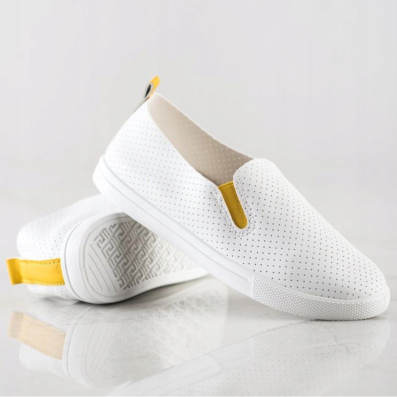 Sun Color Slipons Avec Insert Jaune blanche 1