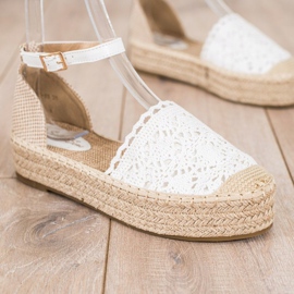 Sixth Sense Espadrilles Avec Empiècement En Dentelle blanche 1 Sixth Sense Espadrilles Avec Empiècement En Dentelle blanche 1
