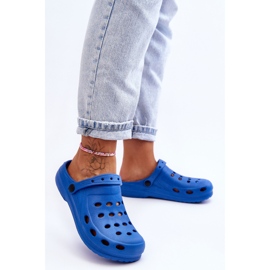 Flameshoes Pantoufles bleues en mousse Eva pour femmes 2