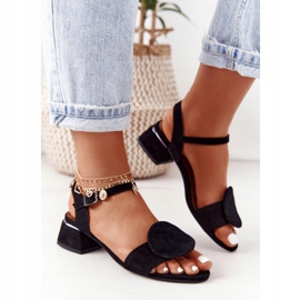 Sandales Talons Hauts en Daim Maciejka 5198A-01 Noir le noir 3