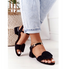 Sandales Talons Hauts en Daim Maciejka 5198A-01 Noir le noir 4