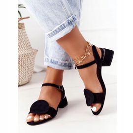 Sandales Talons Hauts en Daim Maciejka 5198A-01 Noir le noir 5