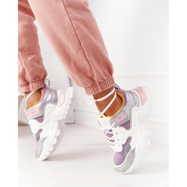 PE1 Chaussures de sport pour femmes Sneakers Blanc-Rose Infinity blanche 2