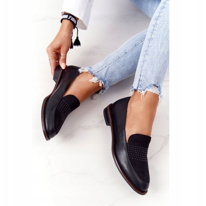 Mocassins Femme Sergio Leone PB255 Noir 1