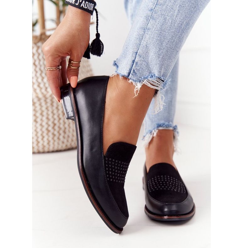 Mocassins Femme Sergio Leone PB255 Noir 2