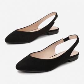 Ballerines En Daim En Spitz Black Daisy noir 1
