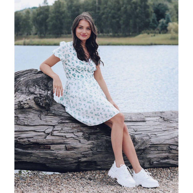 SHELOVET Baskets Blanches Avec Perles 1