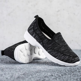 SHELOVET Chaussures de sport ajourées noir 1