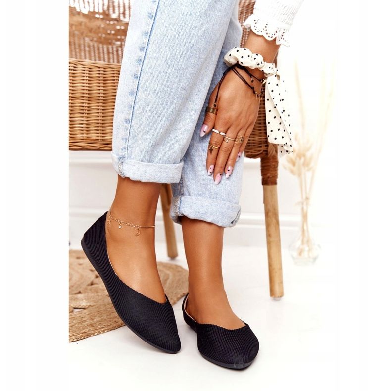 Délicat Ballerine En Spitz Vinceza 2187 Noir 4