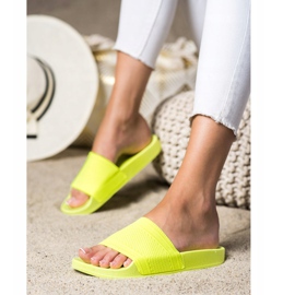 Anesia Paris Des tongs confortables jaune 2