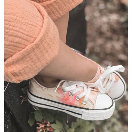 Baskets classiques pour enfants avec effet tie-dye Simba 807-3A rose jaune 4